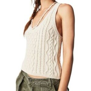FREE PEOPLE
High Tide Cable Sweater Tank